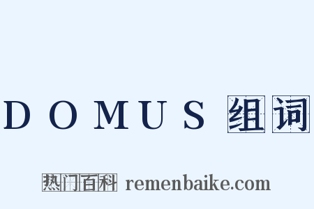 DOMUS组词是什么意思的图片